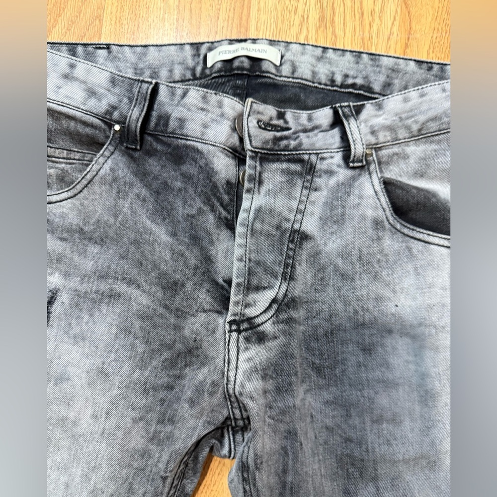 Pierre Balmain Charcoal Skinny Jeans - Picture 4 of 10